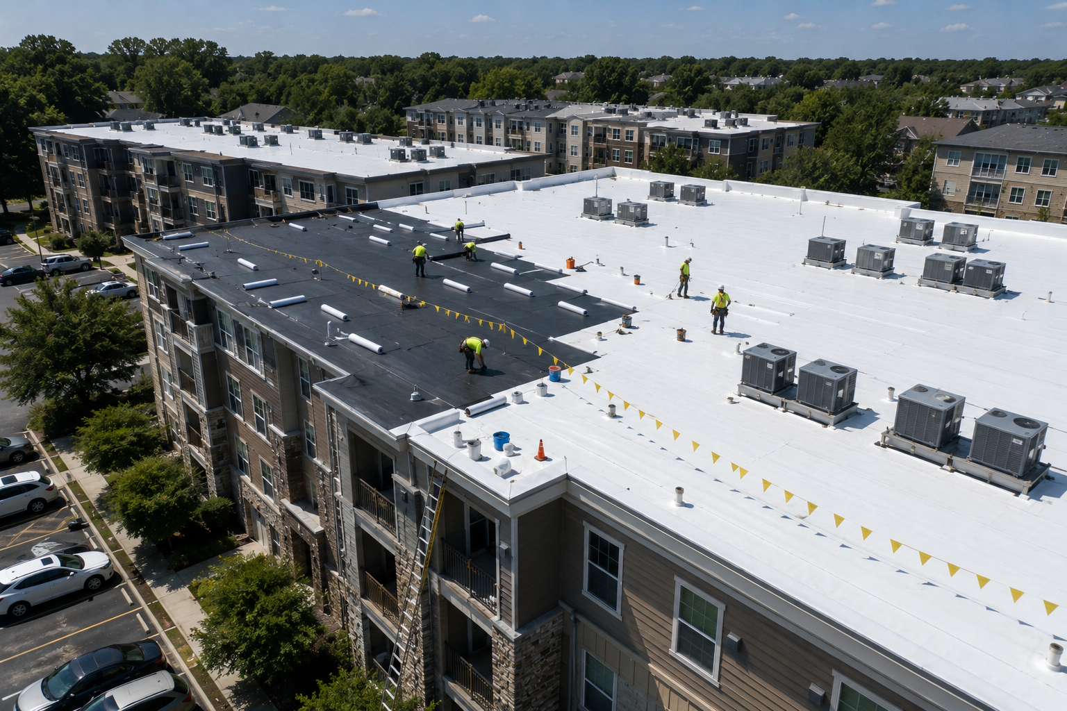 Commercial roofing for HOA and multifamily properties