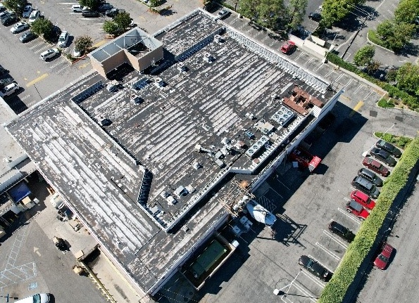 Commercial roofing project in Long Beach California